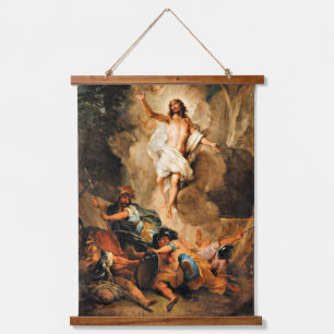 The Resurrection of Christ, fine art painting Hanging Tapestry