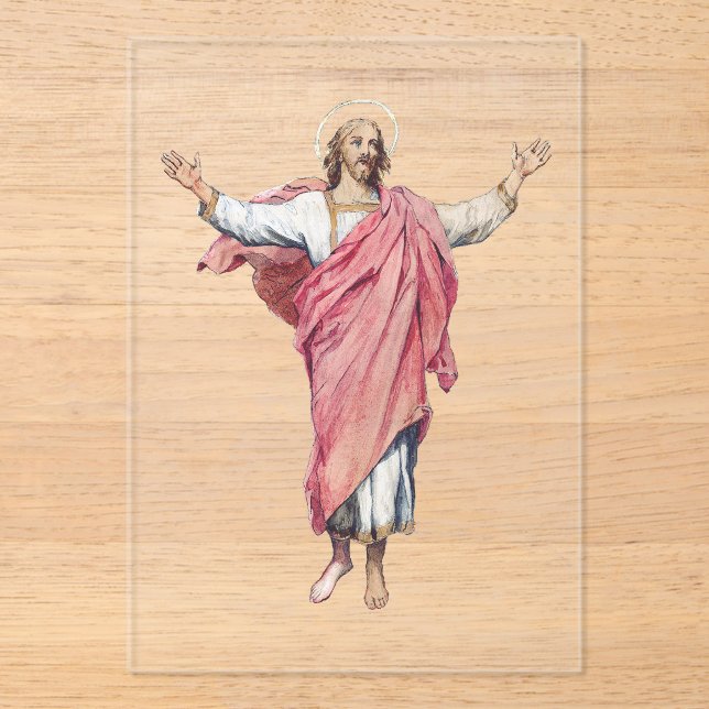 The Resurrection of Christ Sacred Masterpiece  Acrylic Invitations (Front)