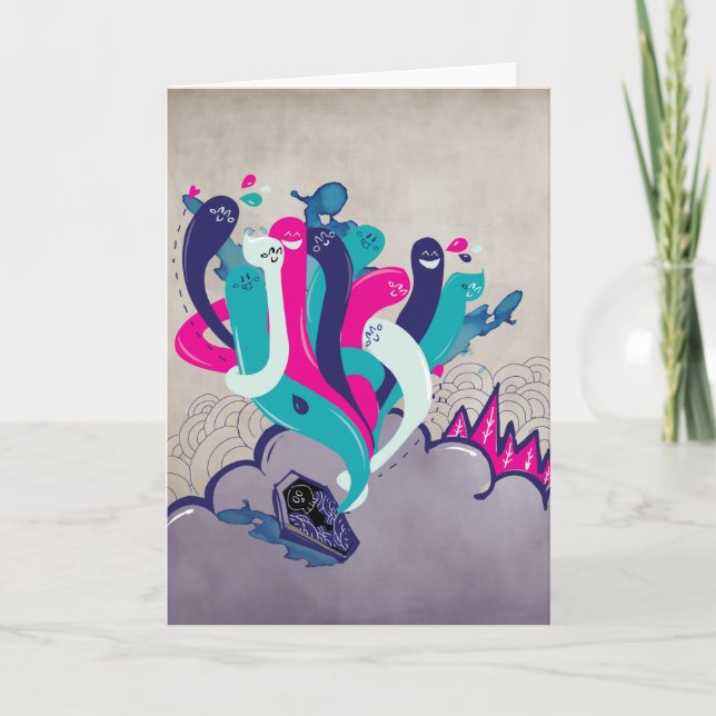 The Resurrection of Happiness Note Card (Front)