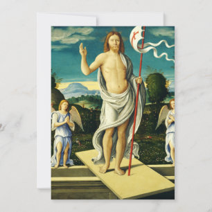 The Resurrection of Jesus by Girolamo da Santacroc Invitation