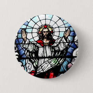 The Resurrection of our Lord (Stained Glass) 2 Inch Round Button