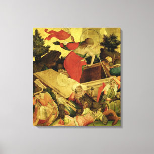 The Resurrection, panel from St. Thomas Altar Canvas Print