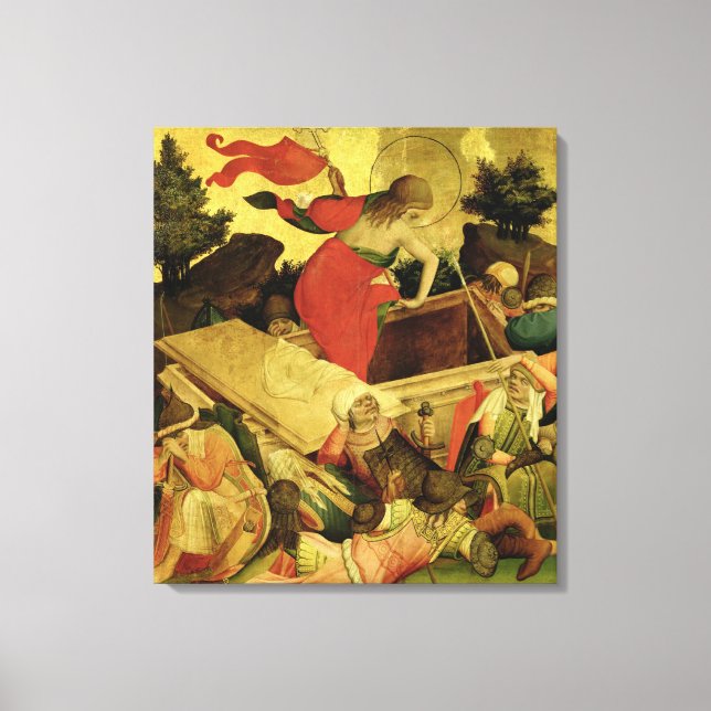 The Resurrection, panel from St. Thomas Altar Canvas Print (Front)