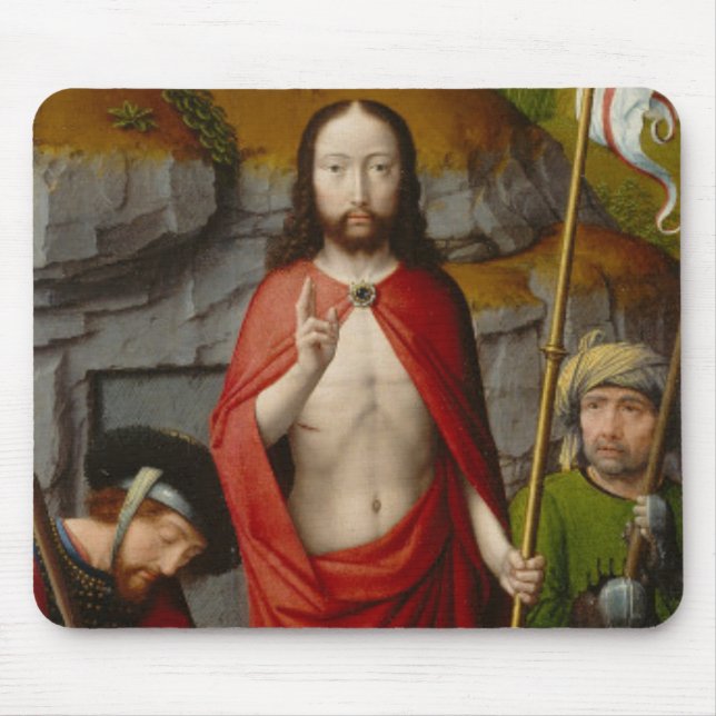 The Resurrection, with the Pilgrims of Emmaus Mouse Pad (Front)