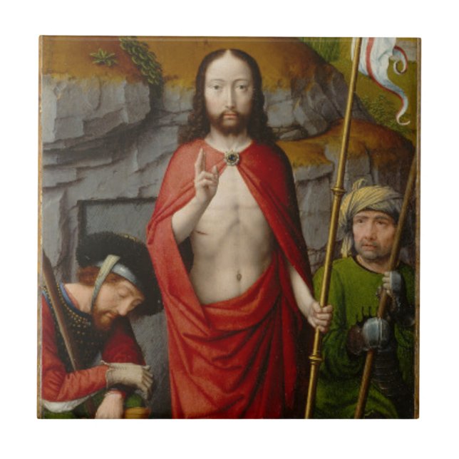 The Resurrection, with the Pilgrims of Emmaus Tile (Front)