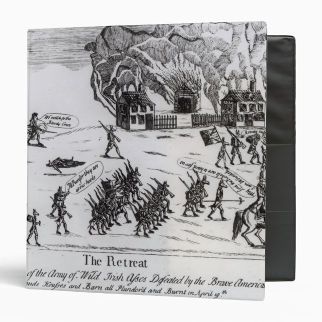 The Retreat, published 1775 Binder (Front/Inside)