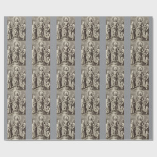 The Retreen Christ stands on a hill Wrapping Paper