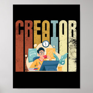 The Retro Creator Poster