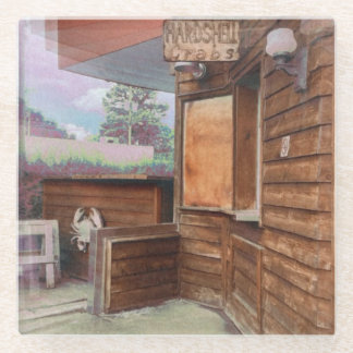 The Retro Shack Glass Coaster