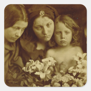 The Return after Three Days, c.1865 (sepia photo) Square Sticker