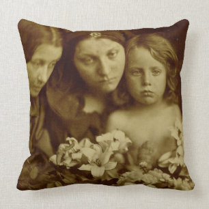 The Return after Three Days, c.1865 (sepia photo) Throw Pillow
