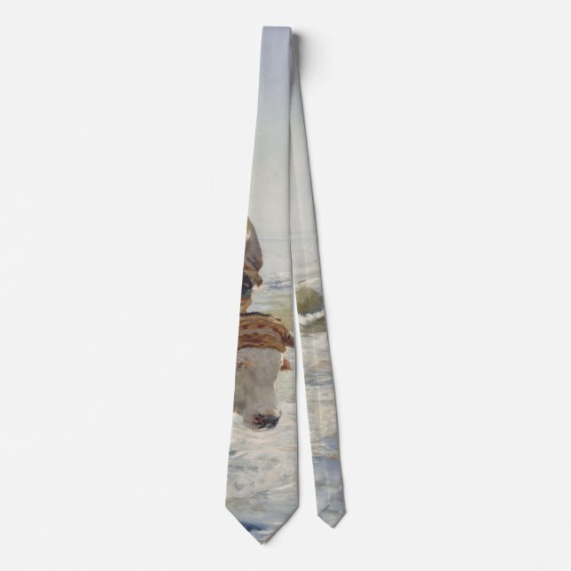 The Return from Fishing Classical Masterpiece Art Tie (Front)
