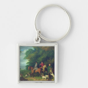The Return from Shooting, 18th century Keychain
