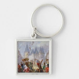 The Return of St. Louis  and Blanche of Castille Keychain