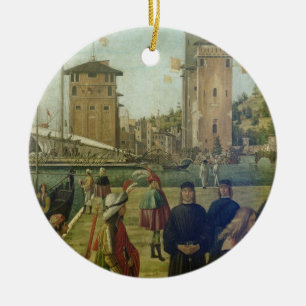 The Return of the Ambassadors, from the St. Ursula Ceramic Ornament