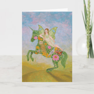 the return of the green fairy greeting card
