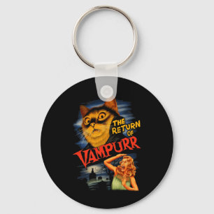 The Return Of Vampurr Funny Cat  Keychain
