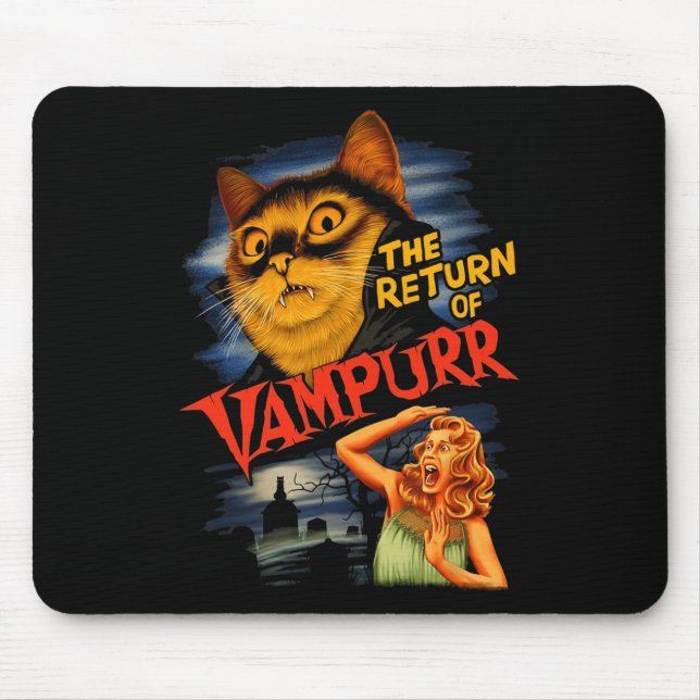 The Return Of Vampurr Funny Cat  Mouse Pad (Front)