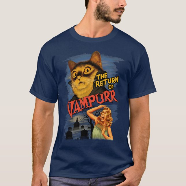 The Return of Vampurr retro T-Shirt (Front)