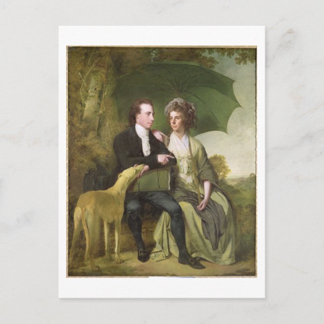 The Rev. and Mrs Thomas Gisborne, of Yoxhall Lodge Postcard (Front)