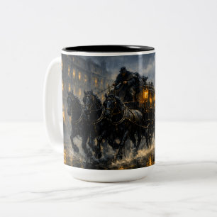 The Revenant Carriage — Stormlight of the Damned Two-Tone Coffee Mug