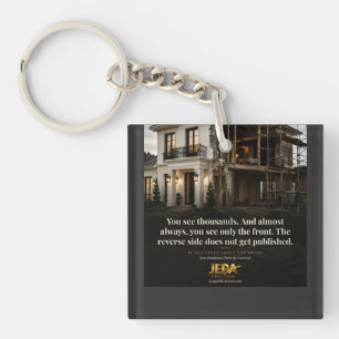 The Reverse Side Book Quote Keychain
