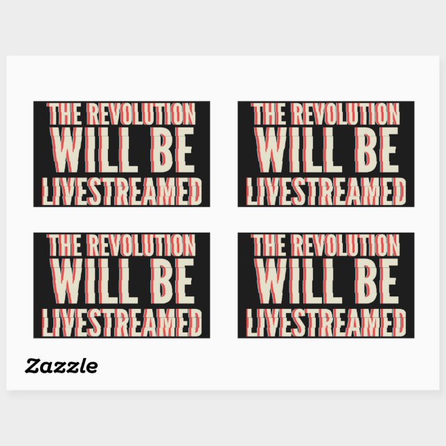 The Revolution Will Be Livestreamed Sticker (Sheet)