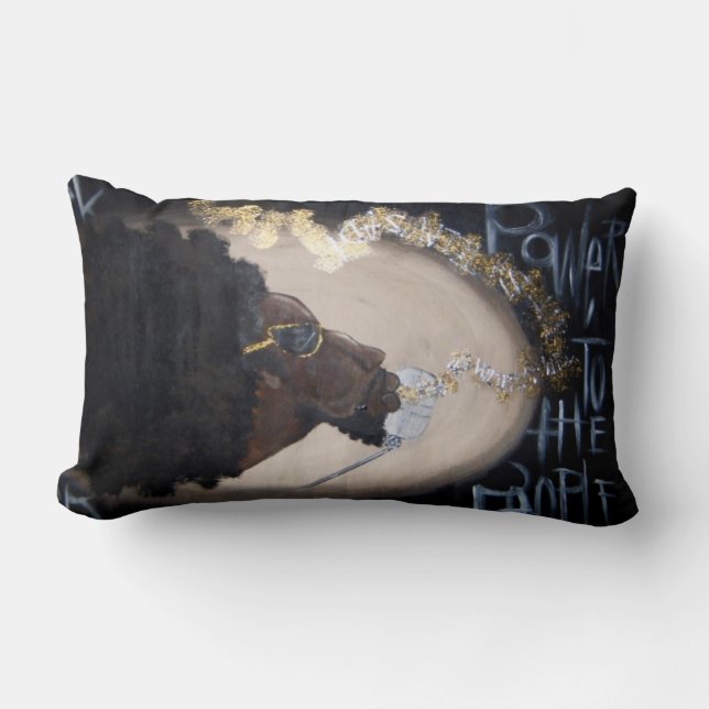 The Revolution Will Not Be Televised Lumbar Pillow (Front)