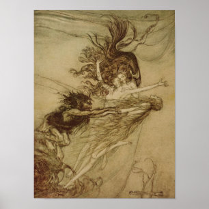 The Rhinemaidens teasing Alberich Poster