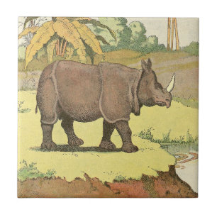 The Rhinoceros Storybook Tile