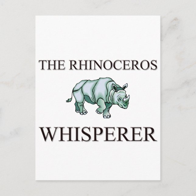 The Rhinoceros Whisperer Postcard (Front)