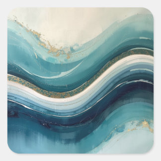 The Rhythm of Waves – An Abstract Interpretation o Square Sticker