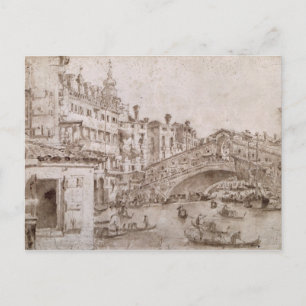 The Rialto Bridge, Venice Postcard
