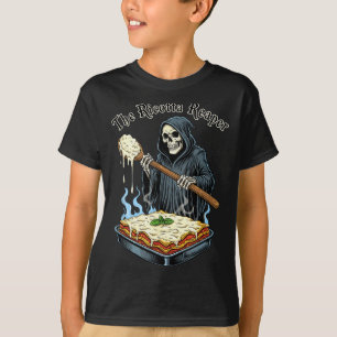 The Ricotta Reaper Funny Italian Halloween Lasagna T-Shirt