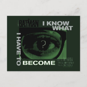 The Riddler "I Know What I Have To Become" Postcard