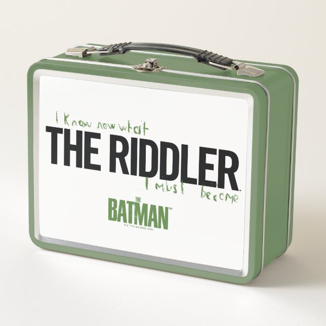 The Riddler - I Know What I Must Become Metal Lunch Box (Front)