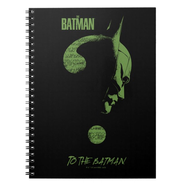 The Riddler "To The Batman" Question Mark Notebook (Front)