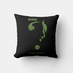 The Riddler "To The Batman" Question Mark Throw Pillow