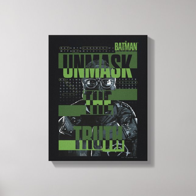 The Riddler - Unmask The Truth Canvas Print (Front)