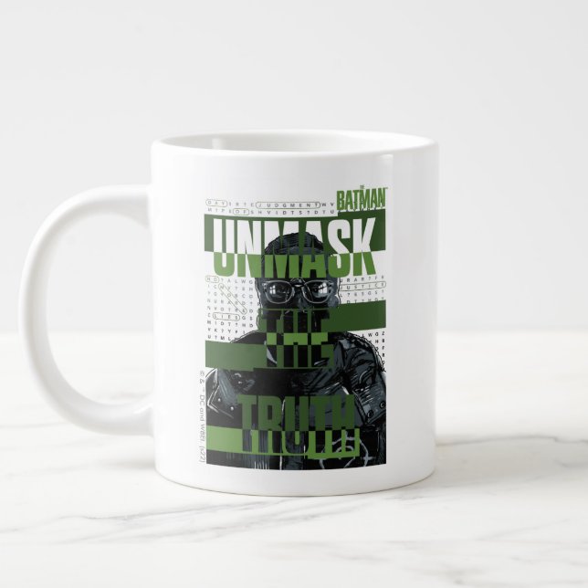 The Riddler - Unmask The Truth Large Coffee Mug (Left)