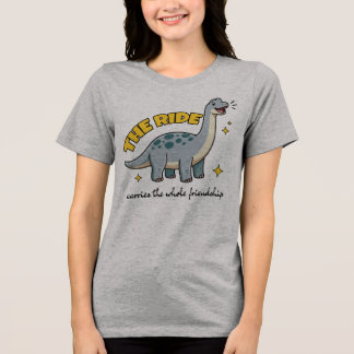 The Ride Bestie T-Shirt, Funny Dinosaur Tee