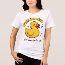 The Rider Bestie T-Shirt, Funny Rubber Duck Tee