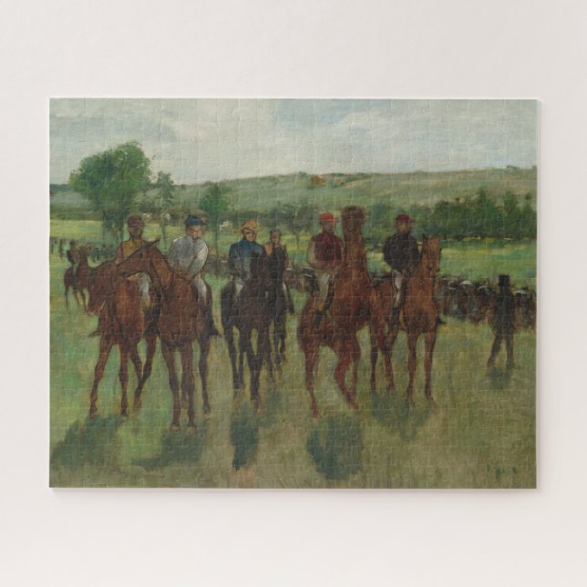 The Riders Fine Art by Edgar Degas Jigsaw Puzzle (Horizontal)