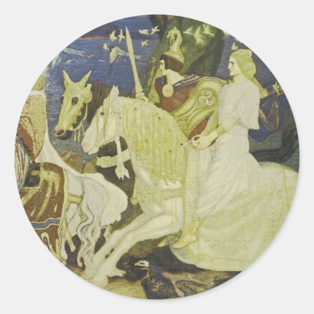 The Riders of the Sidhe Classic Round Sticker (Front)