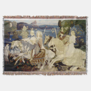 The Riders of the Sidhe Throw Blanket
