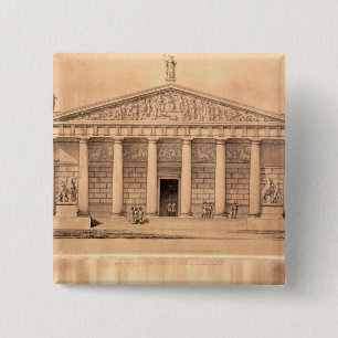 The Riding School of the Imperial Guards, St. Pete 2 Inch Square Button