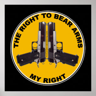 The Right to Bear Arms - My Right Poster