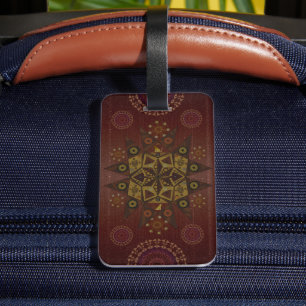 The righteousness protector of Geo tantrum mandala Luggage Tag