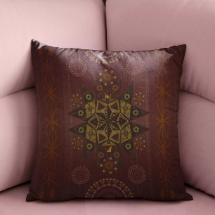 The righteousness protector of Geo tantrum mandala Throw Pillow