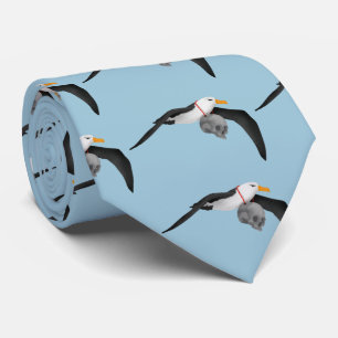 The Rime of the Ancient Mariner Albatross Skull Tie